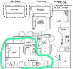 The Hillford (D21), Apartment #611551731